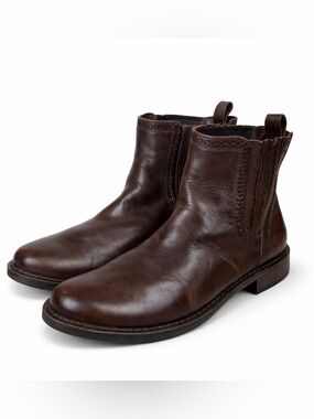 UGG Caraby Australia Brown Leather Ankle Boots Women’s Size 7 Boots Cozy Warm